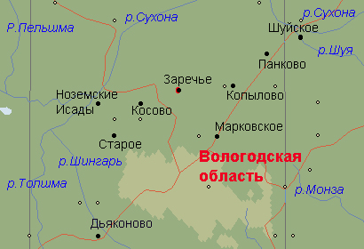 Авнежский монастырь располагался недалеко от Заречья. Туда ведет гравийная дорога, но ее нет на карте